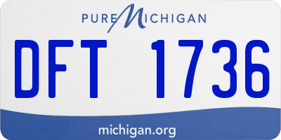 MI license plate DFT1736