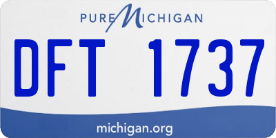 MI license plate DFT1737