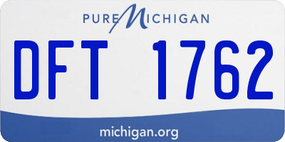 MI license plate DFT1762