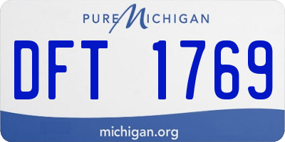 MI license plate DFT1769