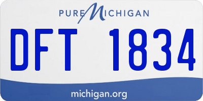 MI license plate DFT1834