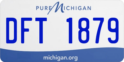 MI license plate DFT1879