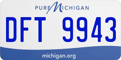 MI license plate DFT9943