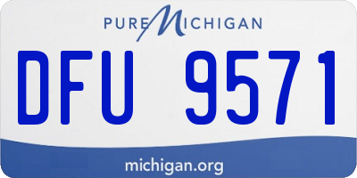 MI license plate DFU9571