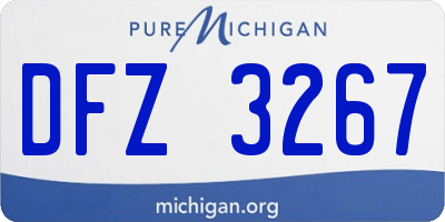 MI license plate DFZ3267