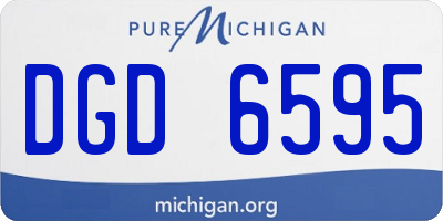 MI license plate DGD6595