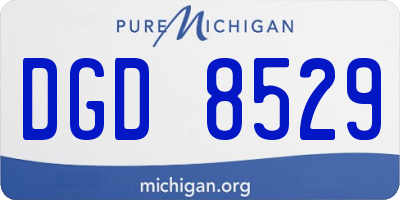 MI license plate DGD8529