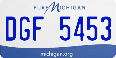 MI license plate DGF5453