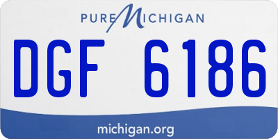 MI license plate DGF6186