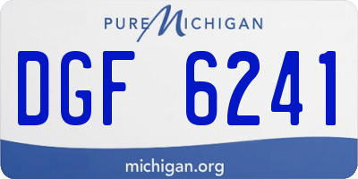 MI license plate DGF6241