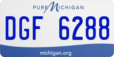 MI license plate DGF6288