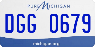 MI license plate DGG0679