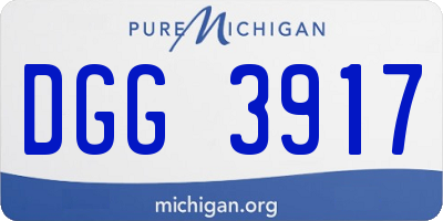 MI license plate DGG3917