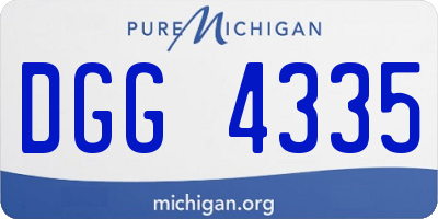 MI license plate DGG4335