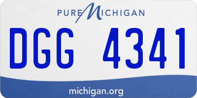 MI license plate DGG4341