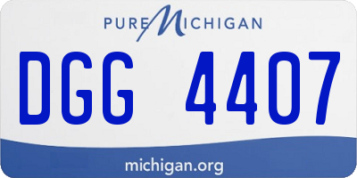 MI license plate DGG4407