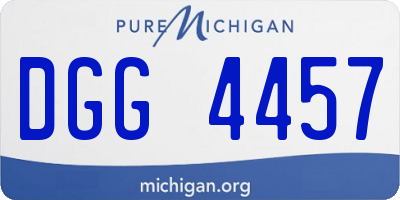 MI license plate DGG4457