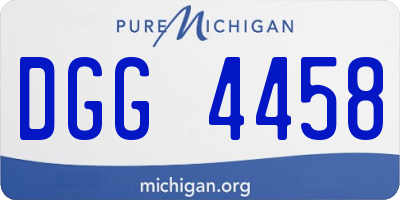 MI license plate DGG4458