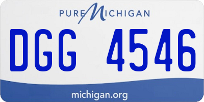MI license plate DGG4546