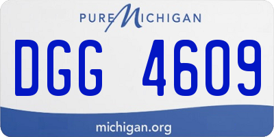 MI license plate DGG4609