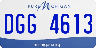 MI license plate DGG4613