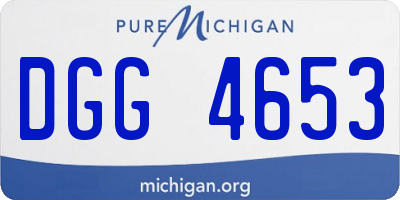 MI license plate DGG4653