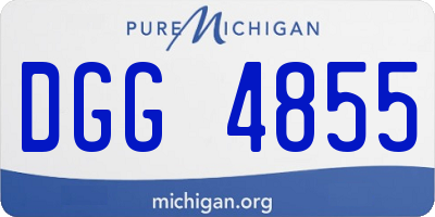 MI license plate DGG4855