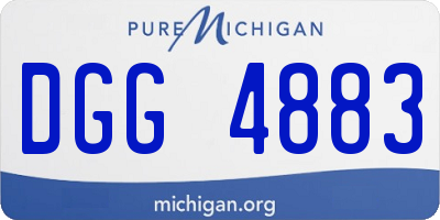 MI license plate DGG4883