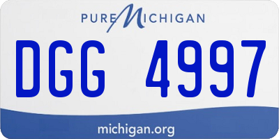 MI license plate DGG4997