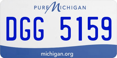 MI license plate DGG5159