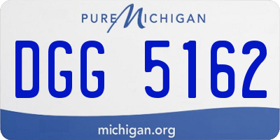 MI license plate DGG5162