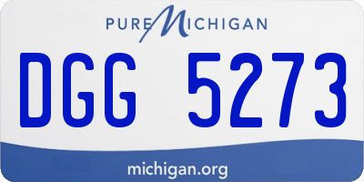MI license plate DGG5273