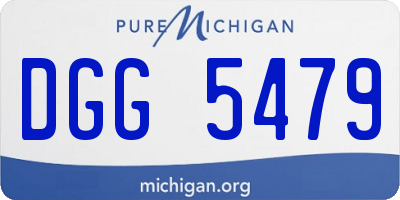 MI license plate DGG5479
