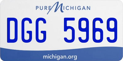 MI license plate DGG5969