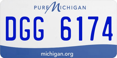 MI license plate DGG6174