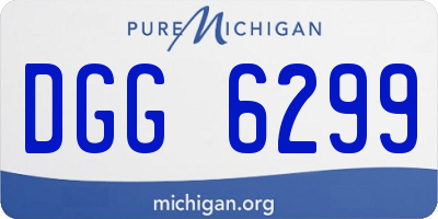 MI license plate DGG6299