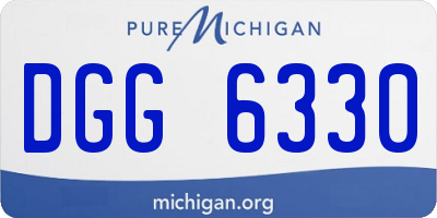 MI license plate DGG6330