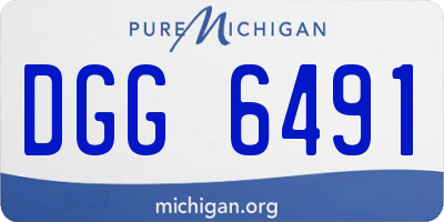 MI license plate DGG6491