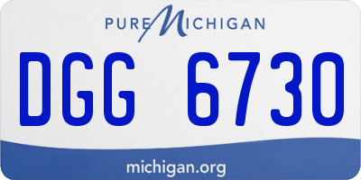 MI license plate DGG6730