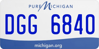 MI license plate DGG6840