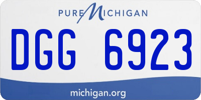 MI license plate DGG6923
