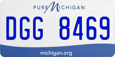 MI license plate DGG8469