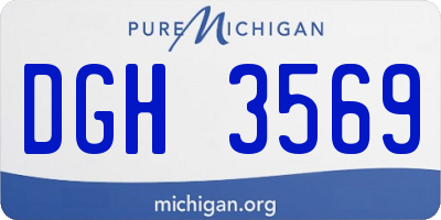 MI license plate DGH3569