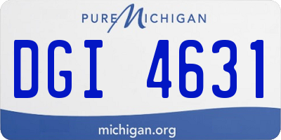 MI license plate DGI4631
