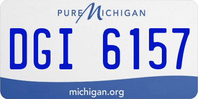 MI license plate DGI6157