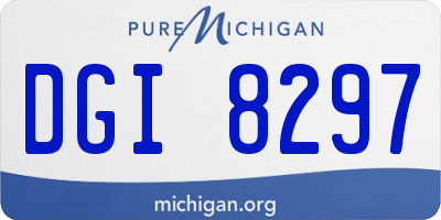 MI license plate DGI8297