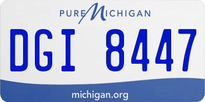 MI license plate DGI8447