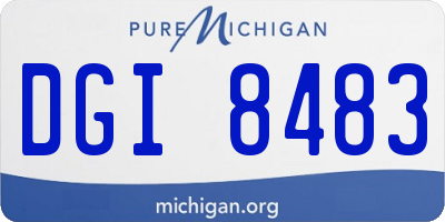 MI license plate DGI8483