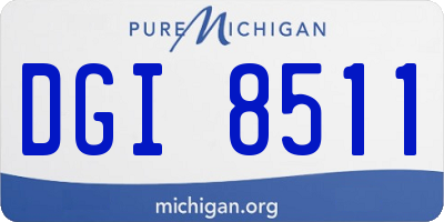 MI license plate DGI8511