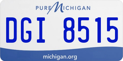 MI license plate DGI8515